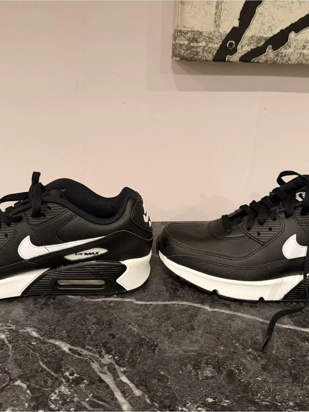 Nike Black and White Men's Athletic Sneakers
